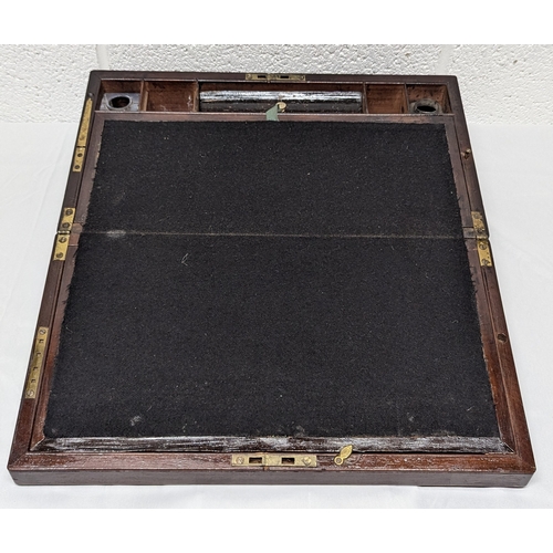 685 - A Mahogany Writing Slope with Brass Fittings 45cm x 15cm x 24cm