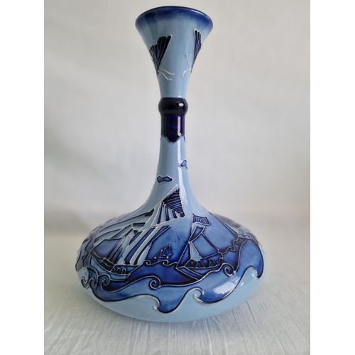 1C - Moorcroft Centenary Florian ‘Yacht’ Vase, Designed by Rachel Bishop and Signed to Base by John Moorc... 