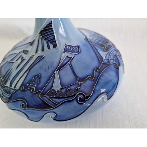 1C - Moorcroft Centenary Florian ‘Yacht’ Vase, Designed by Rachel Bishop and Signed to Base by John Moorc... 