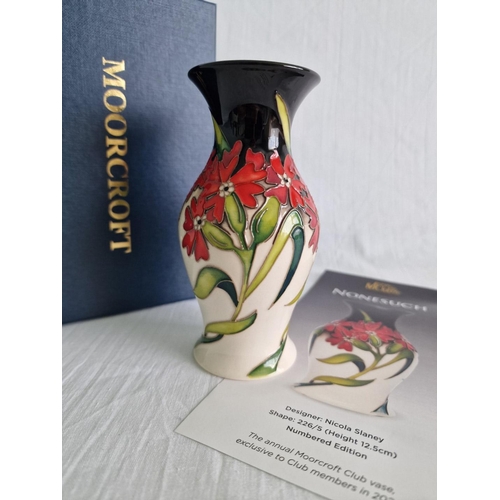 14 - Moorcroft 'Nonesuch' 2024 Annual Club Vase, Designed by Nicola Slaney, (Shape 226/5), Limited Number... 