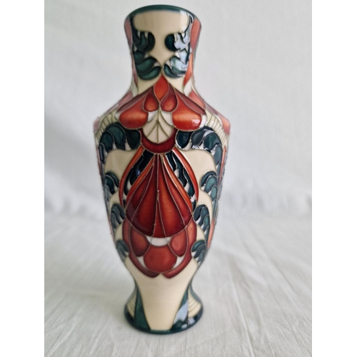 15 - Moorcroft ‘Temple of the Sun’ Pattern Trial Vase, Design by Paul Hilditch, Signed to Base, with 'Moo... 