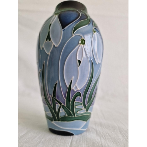 16 - Moorcroft ‘Snowdrops in Frost’ Vase, Designed by Rachel Bishop, Limited Numbered Edition 169, Dated ... 