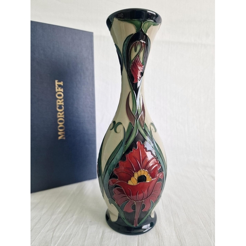 18 - Moorcroft ‘Burslem Poppy’ Vase, Designed by Rachel Bishop, Limited Numbered Edition 18, Dated 2011, ... 