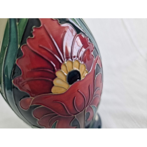 18 - Moorcroft ‘Burslem Poppy’ Vase, Designed by Rachel Bishop, Limited Numbered Edition 18, Dated 2011, ... 