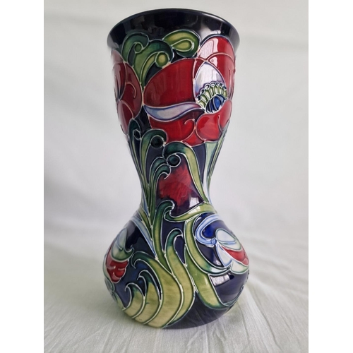 21 - Moorcroft ‘Helen’ Vase, Designed by Rachael Bishop, Dated 2006, with Original Box, (H: 18cm)