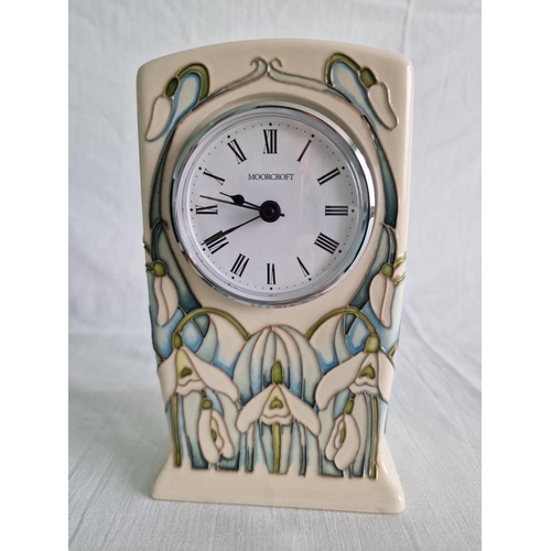 24 - Moorcroft 'Giselle' Clock, (Shape CL1), Designed by Emma Bossons, Dated 2022, Stamped to Base, with ... 