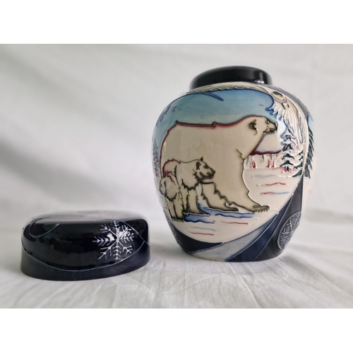 27 - Moorcroft ‘Arctic Tundra’ Ginger Jar and Cover, 2006 Annual Club Design, Designed by Sian Leeper, Li... 