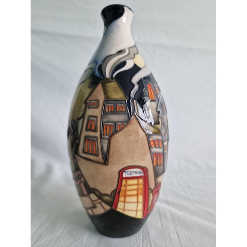 29 - Moorcroft ‘The Village’ Vase, Designed by Emma Bossons, 9/9 Shape, Numbered Edition 23, Dated 2013, ... 