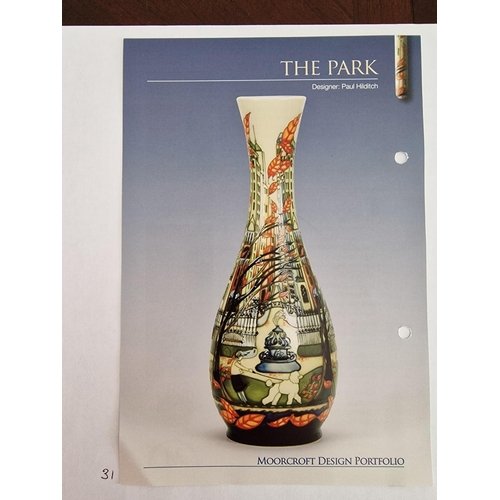 31 - Moorcroft ‘The Park’ Vase, Designed by Paul Hilditch, 82/16 Shape, Limited Numbered Edition 7/100, D... 