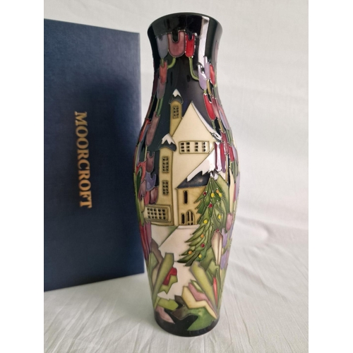 35 - Moorcroft ‘Town of Flowers at Christmas’ Vase, Designed by Kerri Goodwin, 120/9 Shape, Numbered Edit... 