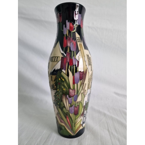 35 - Moorcroft ‘Town of Flowers at Christmas’ Vase, Designed by Kerri Goodwin, 120/9 Shape, Numbered Edit... 