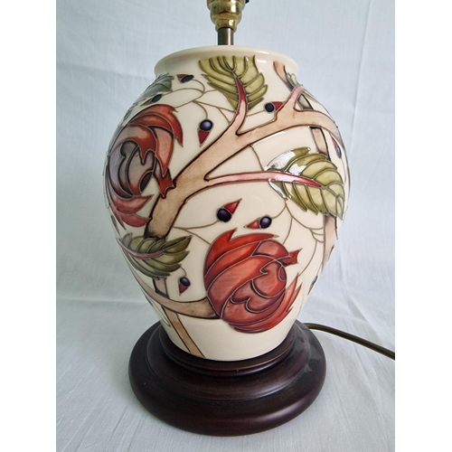 43 - Moorcroft ‘Pirouette Breeze’ Table Lamp, Shape 4/8, Designed by Emma Bossons, with Stamped Felt Base... 