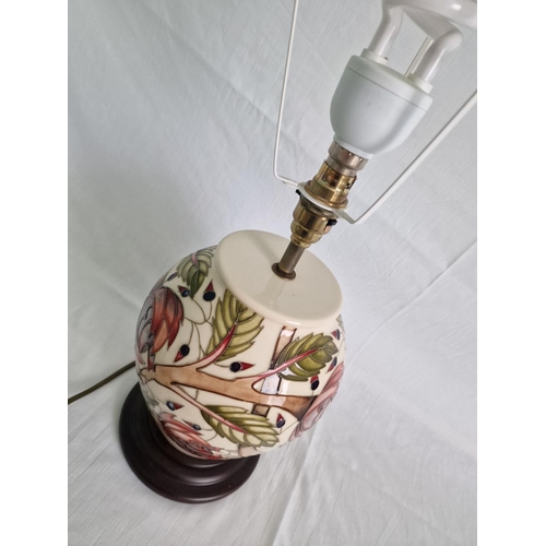 43 - Moorcroft ‘Pirouette Breeze’ Table Lamp, Shape 4/8, Designed by Emma Bossons, with Stamped Felt Base... 