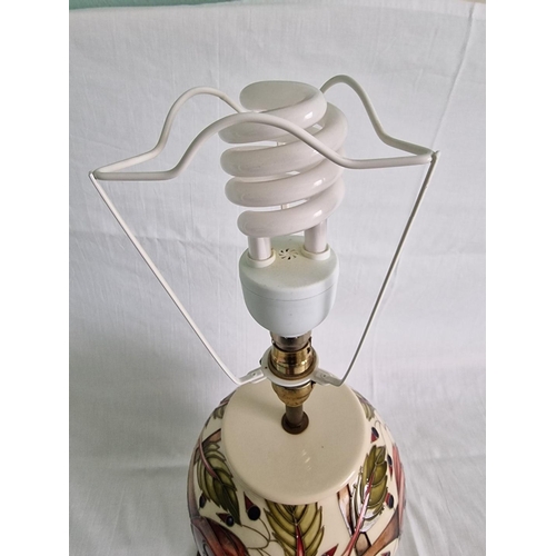 43 - Moorcroft ‘Pirouette Breeze’ Table Lamp, Shape 4/8, Designed by Emma Bossons, with Stamped Felt Base... 