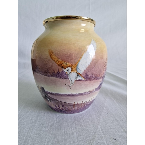 53 - Moorcroft Enamel ‘Homeward Flight’ Vase, Designed by Peter Graves, Limited Numbered Edition 9/25, wi... 