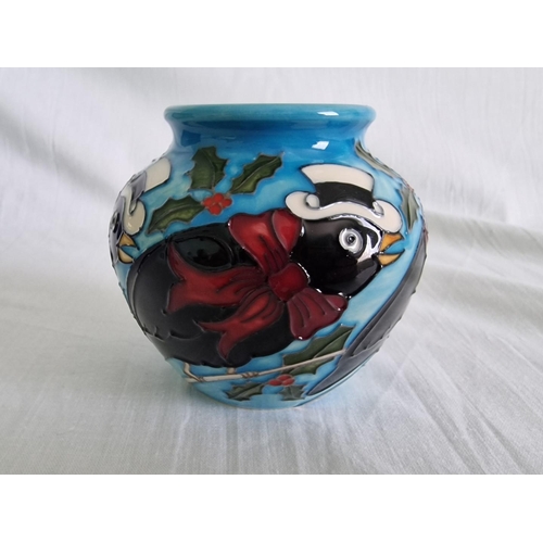 59 - Moorcroft ‘Twelve Days of Christmas’ Vase ‘Four Calling Birds’, Designed by Kerry Goodwin, Dated 201... 