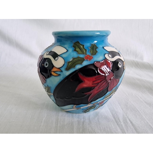 59 - Moorcroft ‘Twelve Days of Christmas’ Vase ‘Four Calling Birds’, Designed by Kerry Goodwin, Dated 201... 