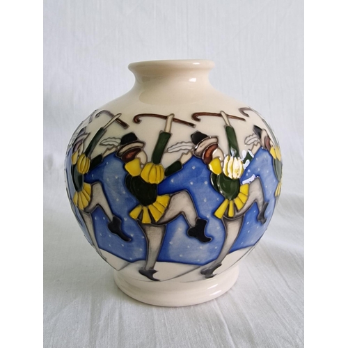 64 - Moorcroft ‘Twelve Days of Christmas’ Vase ‘Ten Lords A Leaping’, Designed by Kerry Goodwin, Dated 20... 