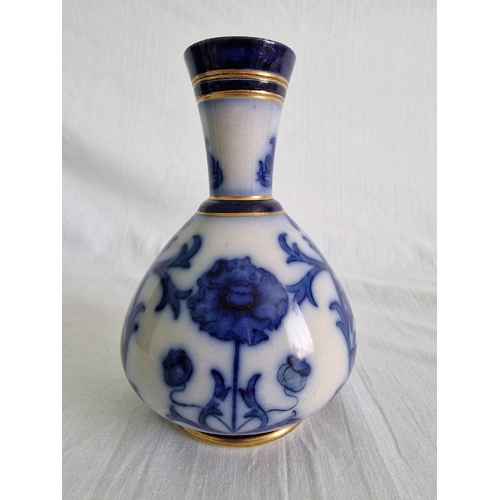 67 - Antique Macintyre ‘Aurelian’ Vase, by William Moorcroft, Circa Early 1900's, Blue & White Art Nouvea... 