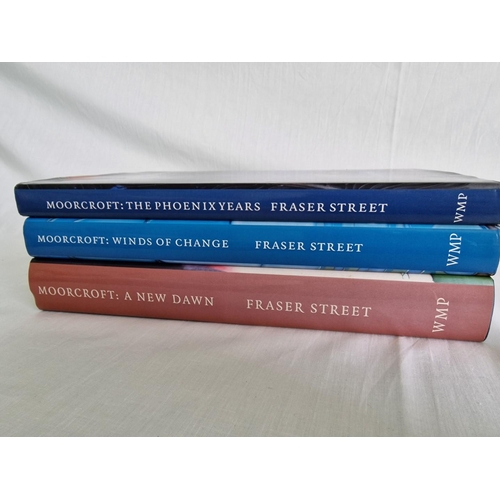 69 - 3 x Hardback Moorcroft Books by Fraser Street, 'The Phoenix Years', 'Winds of Change' and 'A New Daw... 