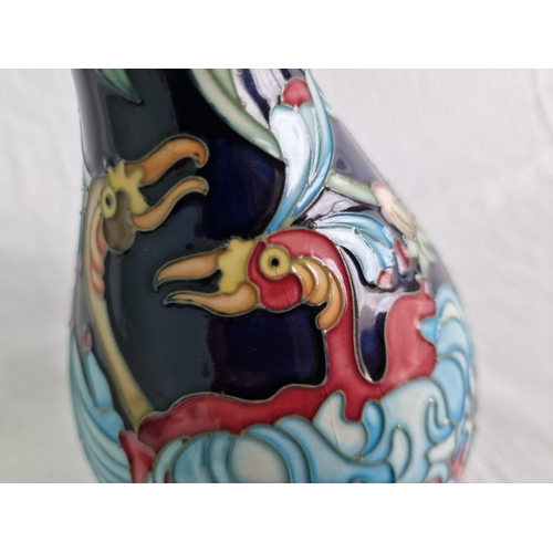 7 - Moorcroft ‘Can-Can Birds’ Vase From 'The Shadow Collection', Designed by Kerry Goodwin, Limited Numb... 