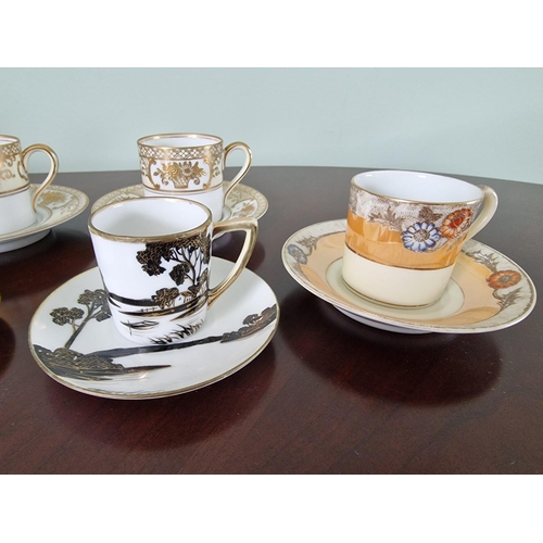 75 - Collection of Antique Noritake Porcelain Cups & Saucers, in Various Patterns, Together with Noritake... 