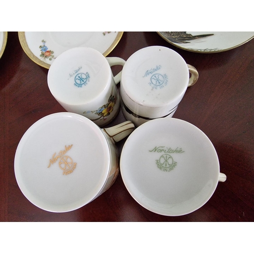 75 - Collection of Antique Noritake Porcelain Cups & Saucers, in Various Patterns, Together with Noritake... 