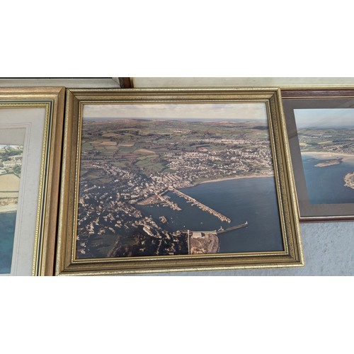 1378 - .5 Arial Photographs - Mounts Bay, Newlyn Etc.