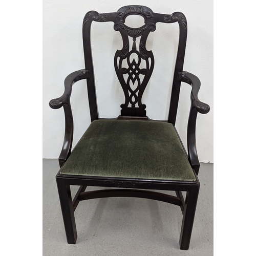 1419 - .A Chippendale Style Armchair