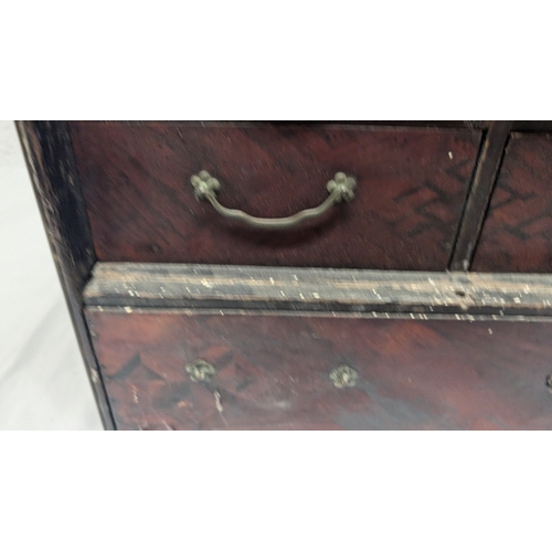 1170 - .A Vintage Japanese Table Top Cabinet ( Missing Doors)