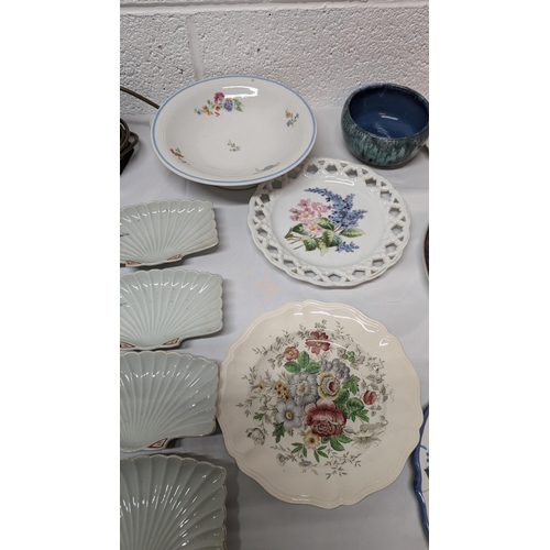 1155 - .A Collection of Antique Chinaware inc. Royal Doulton Malvern, Lattice Plate, Japanese Imari plate, ... 