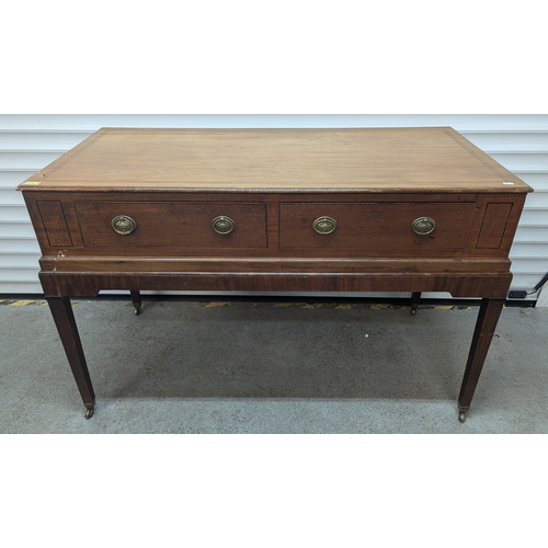 1163 - .Nineteenth Century Spinet Converted To Sideboard - 2 Drawers - 82 x 130 x 65cm