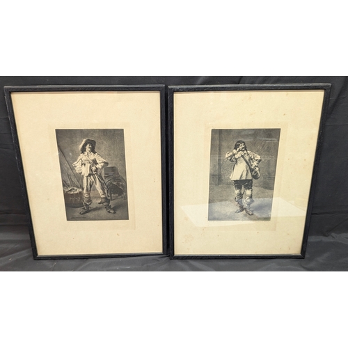 1366 - ..2 x Earnest Meissonier Framed Prints