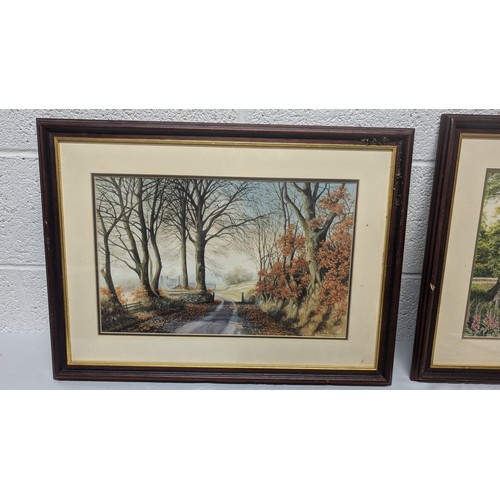 1373 - .3 Framed Prints By John Dearland