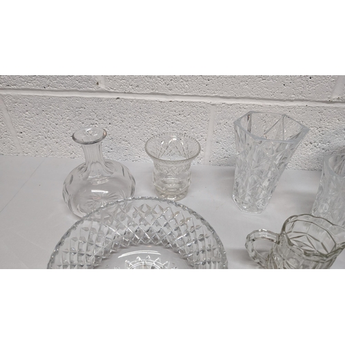 1158 - .A Quantity Of Cut Glass And Crystal Bowls And Jugs Etc.