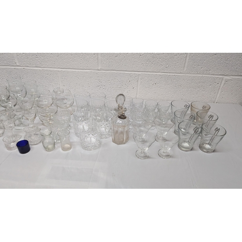 1159 - .A Quantity Of Crystal And Glassware - Art Deco Wine Glasses Etc.