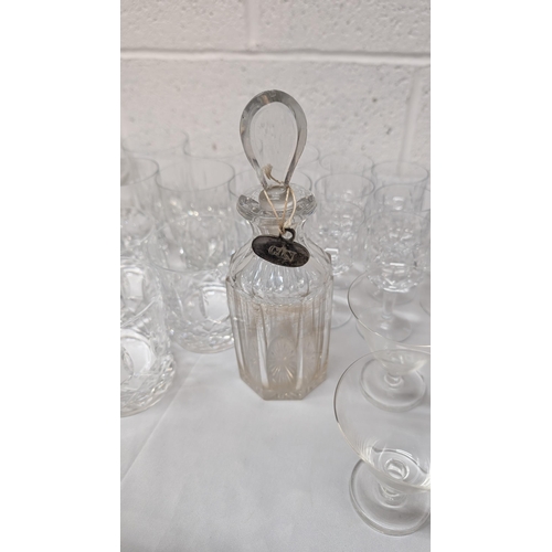 1159 - .A Quantity Of Crystal And Glassware - Art Deco Wine Glasses Etc.