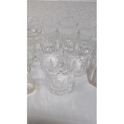 1159 - .A Quantity Of Crystal And Glassware - Art Deco Wine Glasses Etc.