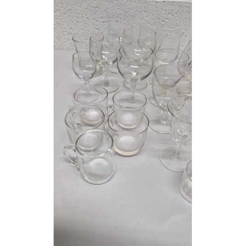 1159 - .A Quantity Of Crystal And Glassware - Art Deco Wine Glasses Etc.