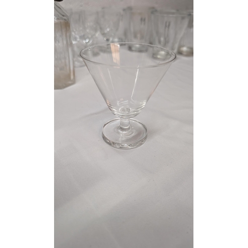 1159 - .A Quantity Of Crystal And Glassware - Art Deco Wine Glasses Etc.