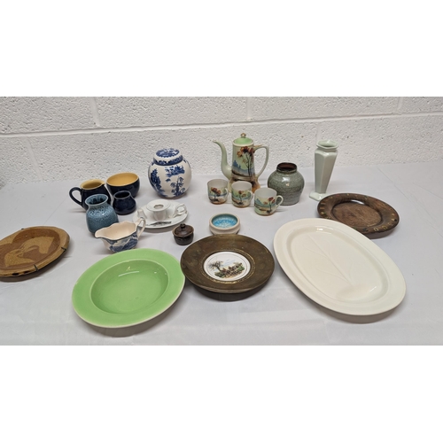 1152 - .An Assortment Of China And Pottery Including Japanese Hand Painted Coffee Pot, Denby Etc.