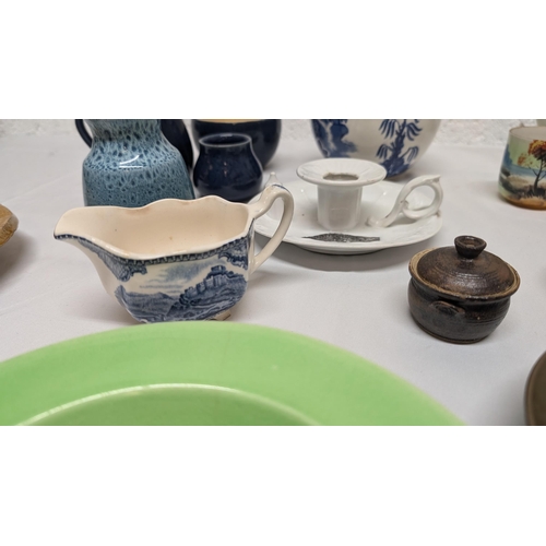 1152 - .An Assortment Of China And Pottery Including Japanese Hand Painted Coffee Pot, Denby Etc.