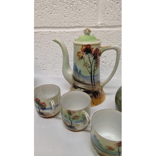 1152 - .An Assortment Of China And Pottery Including Japanese Hand Painted Coffee Pot, Denby Etc.