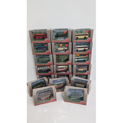 1026 - A Collection of 20 x Gilbow Exclusive First Edition Precision Die Cast Model Buses 1:76 Scale in Ori... 