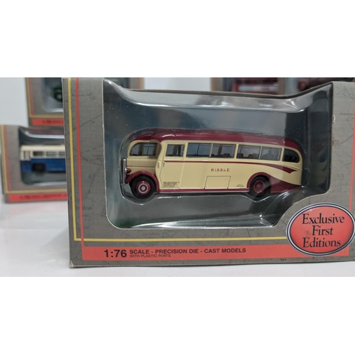 1027 - A Collection of 20 x Gilbow  Exclusive First Edition Precision Die Cast Model Buses 1:76 Scale in Or... 