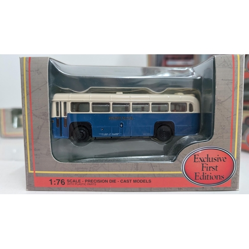 1027 - A Collection of 20 x Gilbow  Exclusive First Edition Precision Die Cast Model Buses 1:76 Scale in Or... 