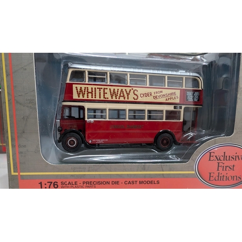 1027 - A Collection of 20 x Gilbow  Exclusive First Edition Precision Die Cast Model Buses 1:76 Scale in Or... 