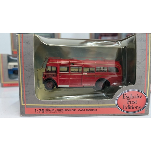 1027 - A Collection of 20 x Gilbow  Exclusive First Edition Precision Die Cast Model Buses 1:76 Scale in Or... 