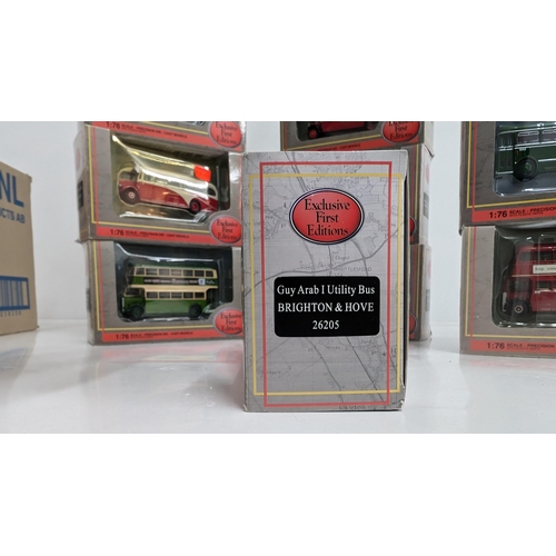 1028 - A Collection of 20 x Gilbow Exclusive First Edition Precision Die Cast Model Buses 1:76 Scale in Ori... 