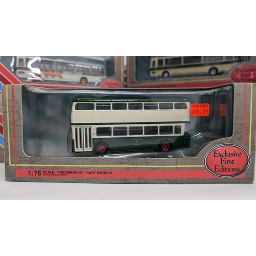 1029 - A Collection of 20 x Gilbow  Exclusive First Edition Precision Die Cast Model Buses 1:76 Scale in Or... 